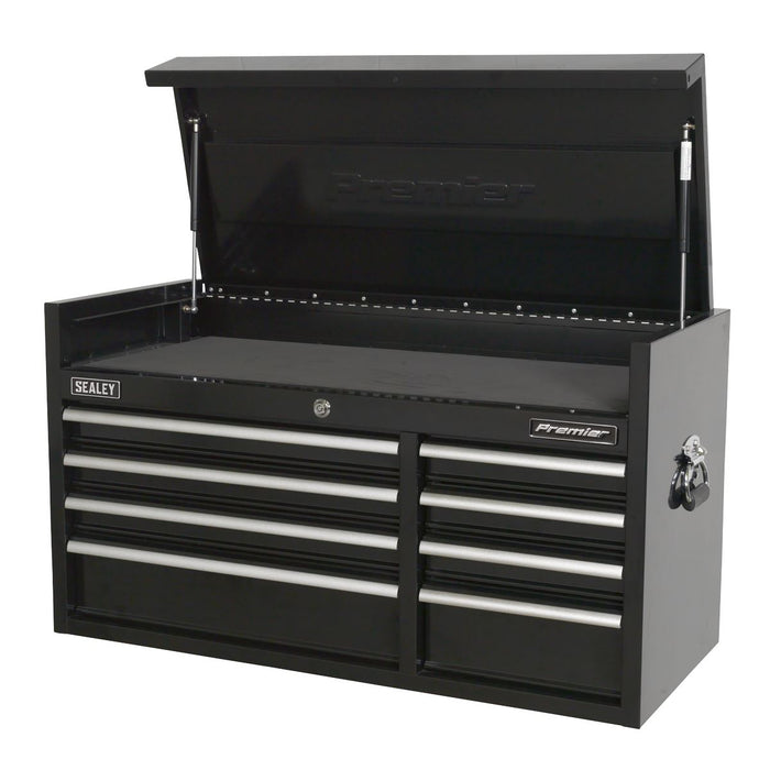 Sealey Topchest 8 Drawer 1040mm Heavy-Duty Black PTB104008 Sealey - Dynamic Drive
