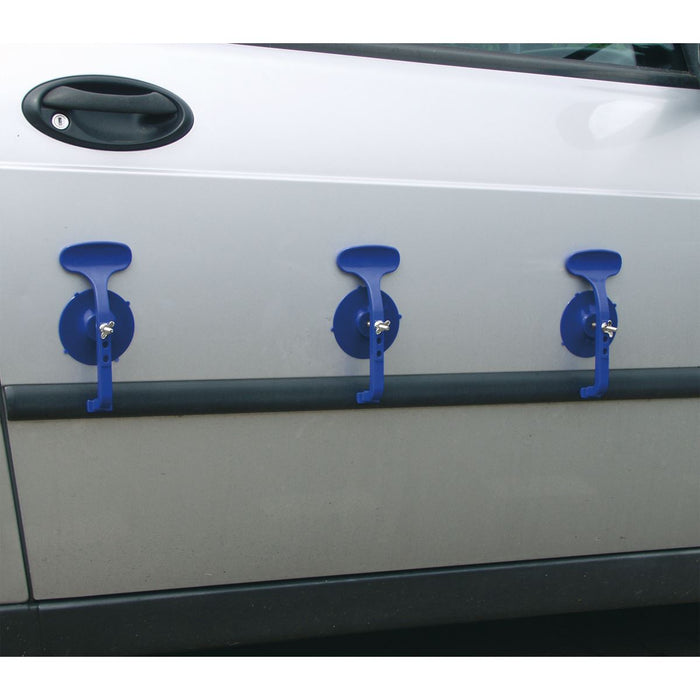 Sealey RE006 Suction Cup Clamp Set Trim Dents Panels Puller Glass Adjustable Sealey  - Dynamic Drive