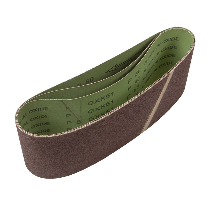Sealey Sanding Belt 100 x 610mm 80Grit Pack of 3 CB16180/3 Sealey - Dynamic Drive