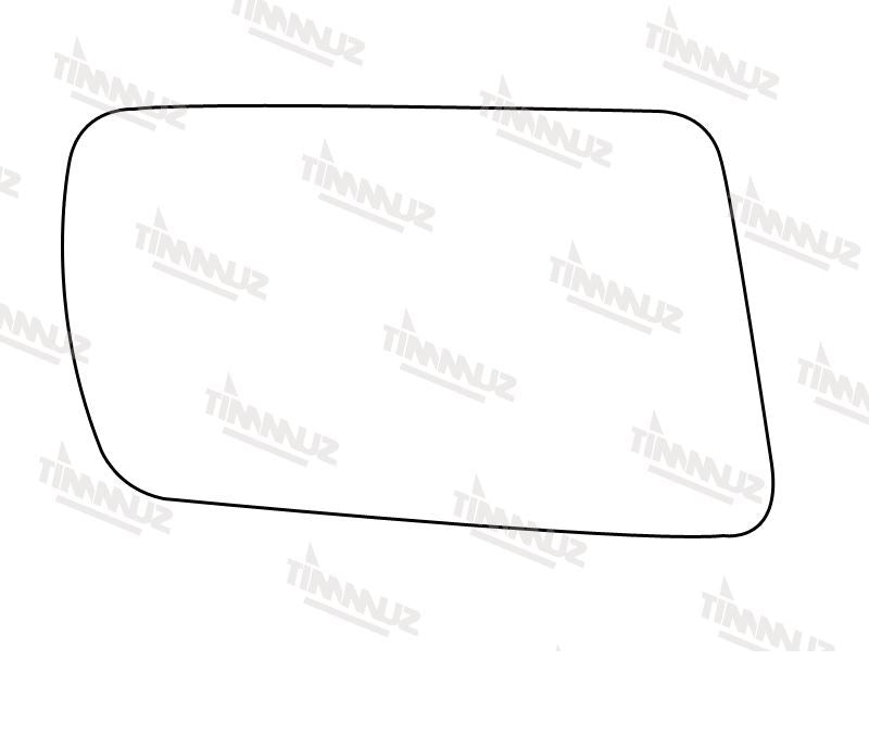 Summit Stick-On Standard Mirror Glass fits Saab 9000 85 to 98 RHS Summit - Dynamic Drive