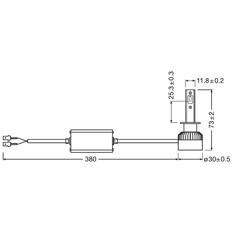 Osram LEDriving HL, H1, LED-H1 replacement for conventional H1 high beam lamp Osram - Dynamic Drive