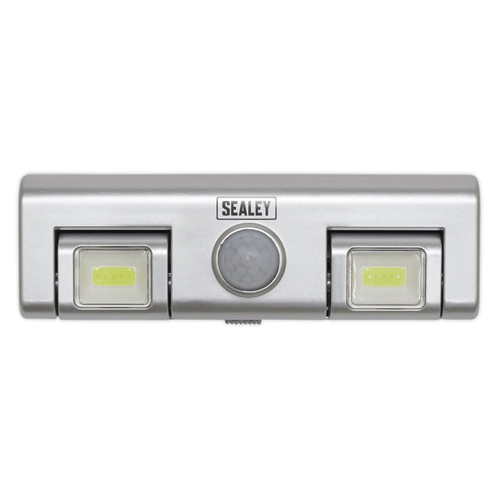 Sealey Auto 8 LED Light with PIR Sensor 3 x AA Cell GL93 Sealey  - Dynamic Drive