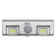 Sealey Auto Light 1W COB LED with PIR Sensor 3 x AA Cell GL93 Sealey - Dynamic Drive
