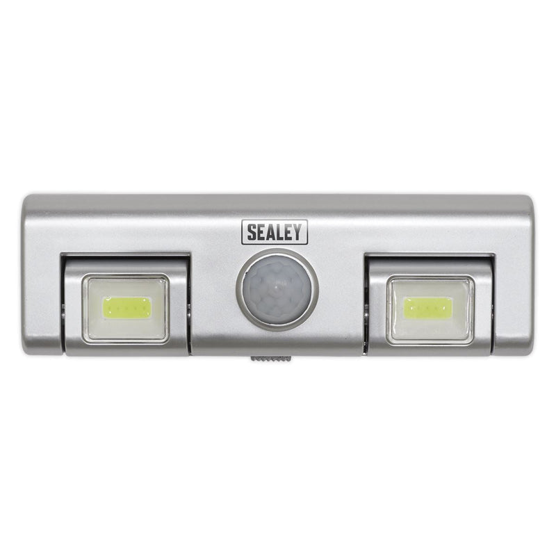 Sealey Auto Light 1W COB LED with PIR Sensor 3 x AA Cell GL93 Sealey - Dynamic Drive