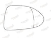Summit Stick-On Aspheric Mirror Glass fits Vauxhall Corsa 07 on RHS Summit - Dynamic Drive