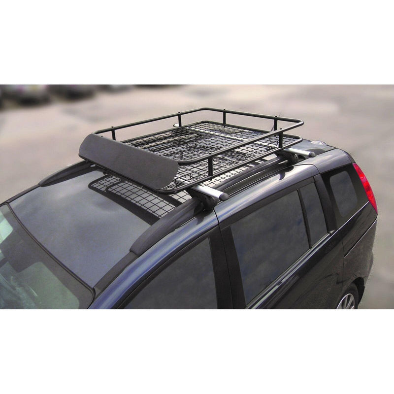 Leisurewize Universal Heavy Duty Steel Aerodynamic Roof Rack Bar Tray Carrier Streetwize  - Dynamic Drive