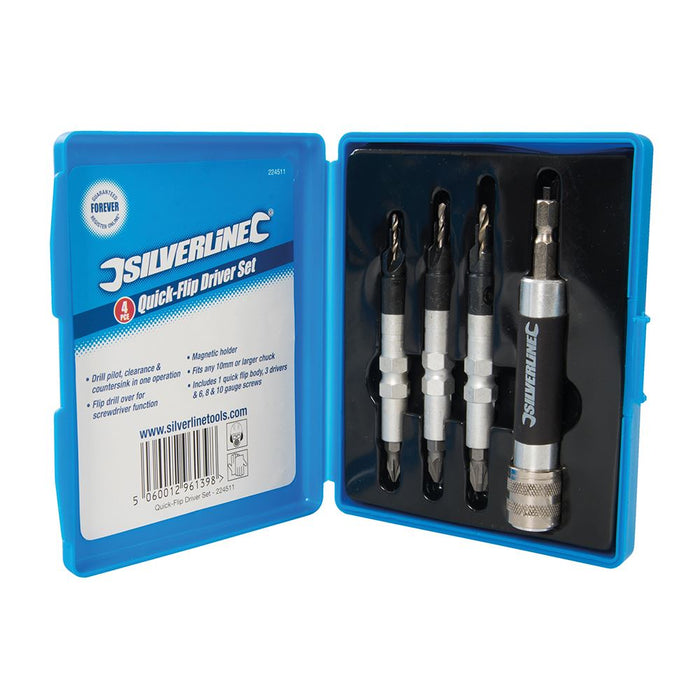 Silverline Quick-Flip Driver Set 4pce 4pce Silverline - Dynamic Drive