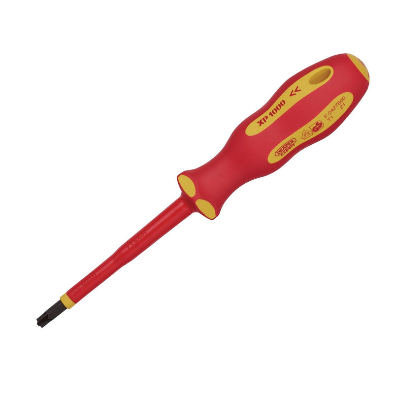 Draper XP1000 VDE PZ/SL Type Screwdriver, No.2 x 100mm 64495 Draper - Dynamic Drive