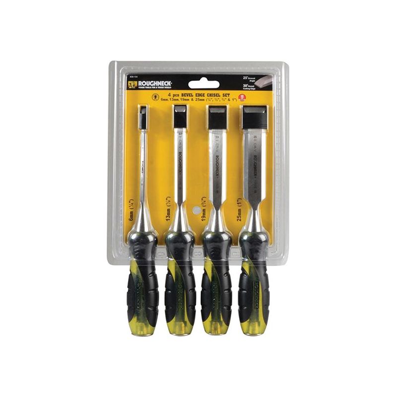 Roughneck Professional Bevel Edge Chisel Set, 4 Piece Roughneck - Dynamic Drive