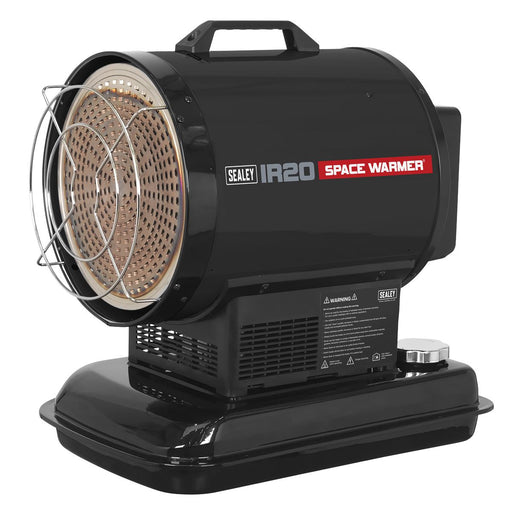 Sealey IR20 Infrared Paraffin Kerosene and Diesel Heater 20.5kW 230V Workshop Sealey  - Dynamic Drive