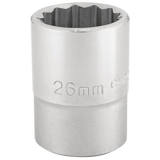 Draper 12 Point Socket, 3/4" Sq. Dr., 26mm 16694 Draper - Dynamic Drive