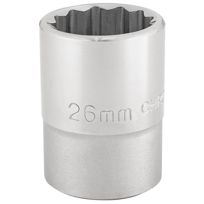 Draper 12 Point Socket, 3/4" Sq. Dr., 26mm 16694 Draper - Dynamic Drive