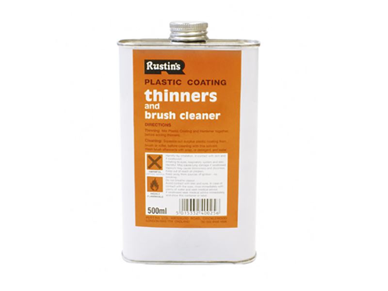 Rustins Plastic Coating Thinners 500ml Rustins - Dynamic Drive