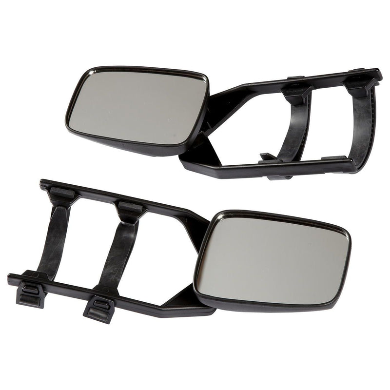 2x Caravan Towing Mirrors Car Van Wing Mirrors Extension Mirror Pair Flat Glass Ring Automotove  - Dynamic Drive