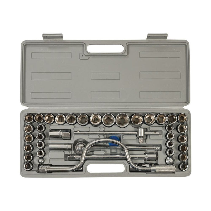 Silverline Socket Set 1/2" Metric/AF 42pce 42pce Silverline - Dynamic Drive