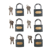 Silverline Iron Padlock Keyed Alike 6pk 50mm Silverline - Dynamic Drive