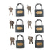 Silverline Iron Padlock Keyed Alike 6pk 50mm Silverline - Dynamic Drive