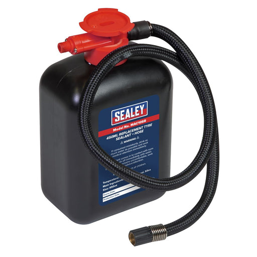 Sealey Replacement Tyre Sealant 450ml & Hose MAC10SR Sealey - Dynamic Drive