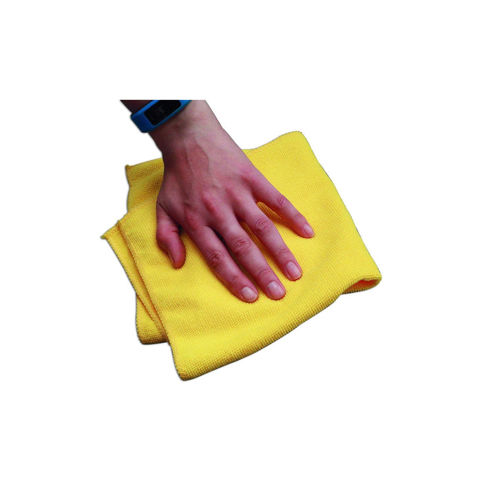 Connect Microfibre Yellow Cloths in Dispenser Box 20pc 35358 Tool Connection - Dynamic Drive