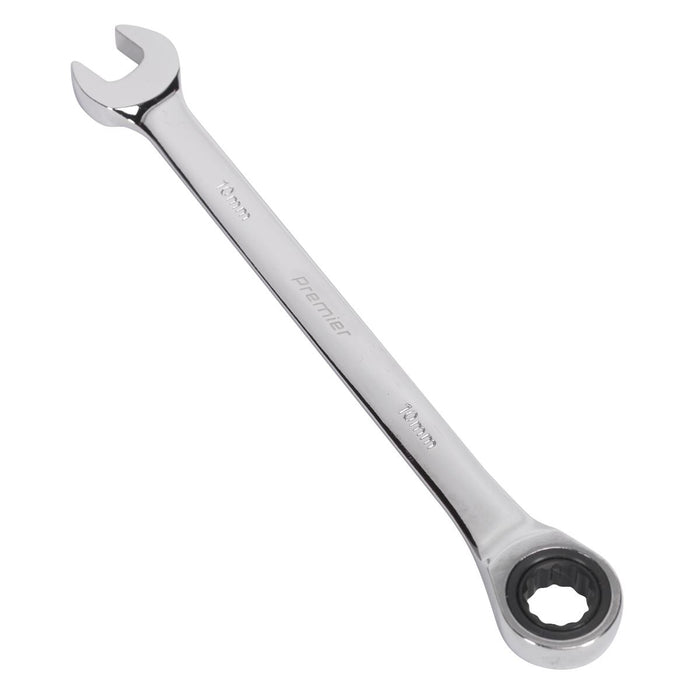 Sealey Ratchet Combination Spanner 10mm RCW10 Sealey - Dynamic Drive