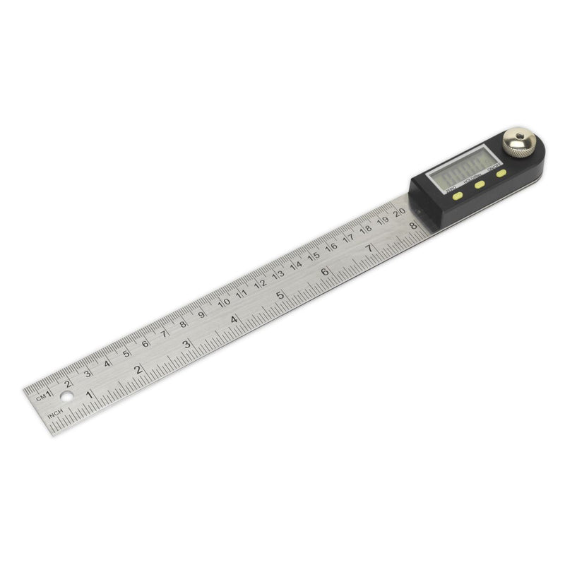 Sealey Digital Angle Rule 200mm(8") AK7200 Sealey - Dynamic Drive