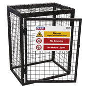 Sealey Safety Cage 2 x 19kg Gas Cylinders GCSC219 Sealey - Dynamic Drive