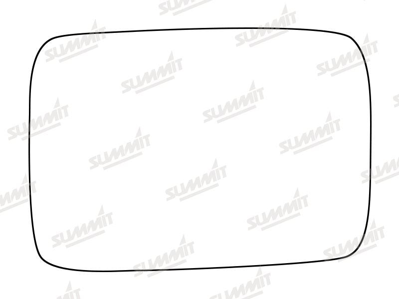Summit Stick-On Standard Mirror Glass fits Ford Cortina Taunus RHS Summit - Dynamic Drive