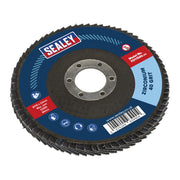 Sealey Flap Disc Zirconium 115mm 22mm Bore 40Grit FD11540 Sealey  - Dynamic Drive