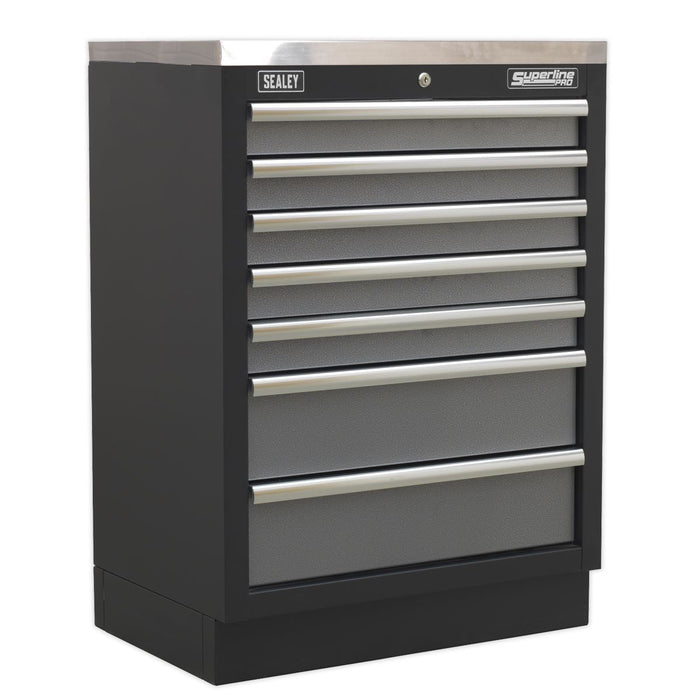 Sealey Superline Pro 1.6m Corner Storage System Stainless Worktop Sealey - Dynamic Drive