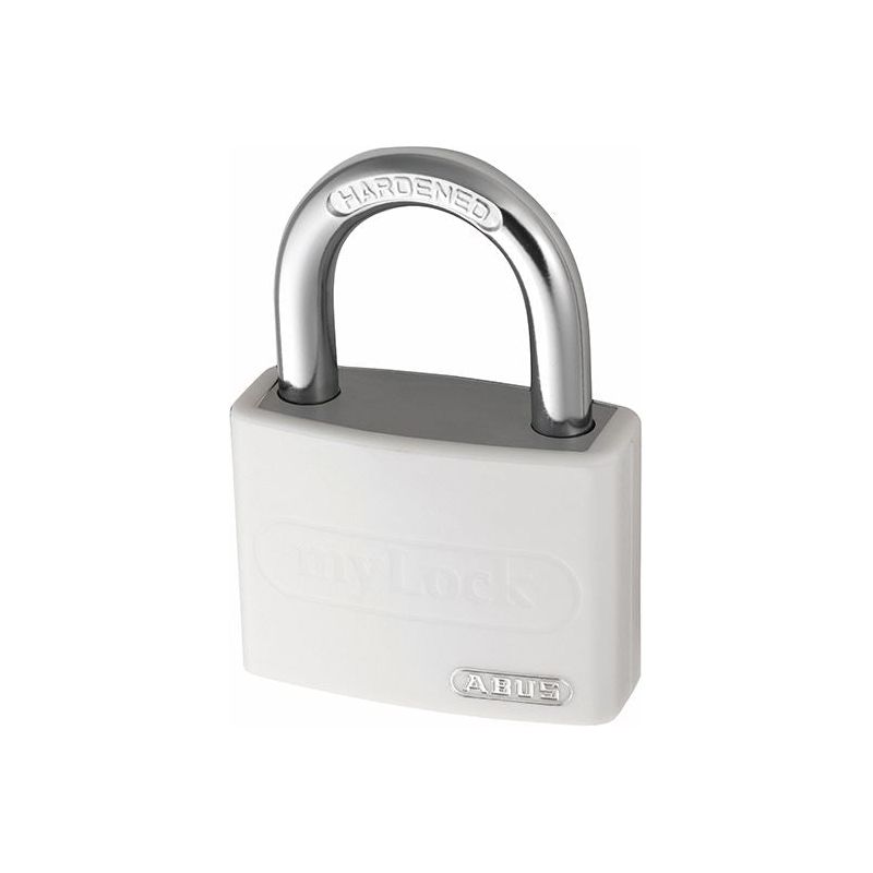 Abus Mechanical T65AL/40mm My Lock Aluminium Padlock White Keyed Alike 6401 ABUS Mechanical - Dynamic Drive