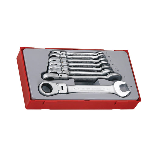 Teng Tools Ratcheting Combination Spanner Set RF TT1 8 Pieces Teng Tools - Dynamic Drive