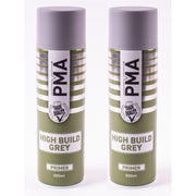 2x High Build Primer - 500ml Spray On Paint - Autotek Grey Aerosol High Coverage Autotek - Dynamic Drive