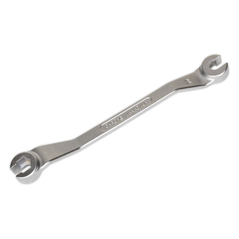 Sealey Brake Pipe Spanner 10 x 11mm Cranked Offset Fuel Pipe Flare Nut Sealey  - Dynamic Drive