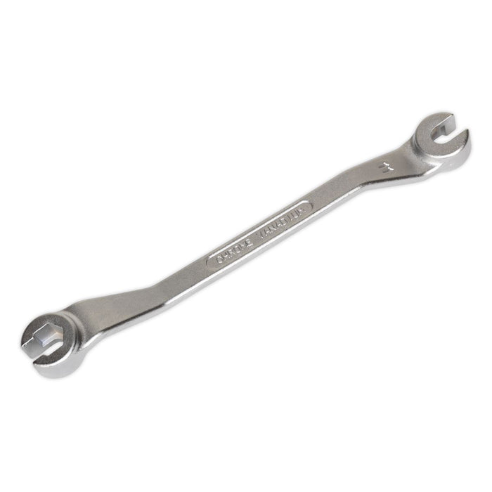 Sealey Brake Pipe Spanner 10 x 11mm Cranked Offset Fuel Pipe Flare Nut Sealey  - Dynamic Drive