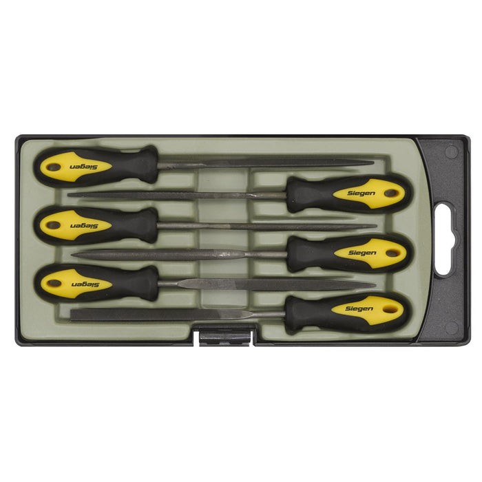 Seigen by Sealey Needle File Set 6pc 100mm S0628 Seigen by Sealey  - Dynamic Drive