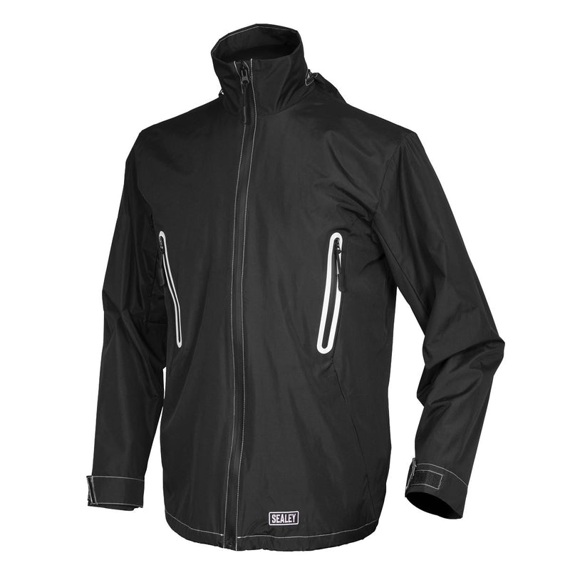 Sealey Heated Rain Jacket 5V 48" Chest Large WPHJ03 Sealey - Dynamic Drive