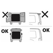 Menabo Bike Rack Cycle Carrier Tailgate Fits Vw T6 Transporter Campervan ukcampingandleisure  - Dynamic Drive