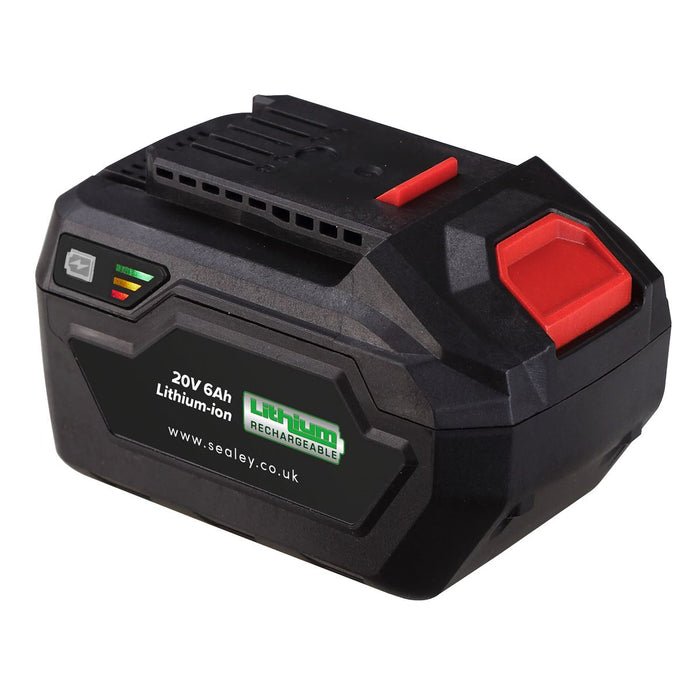 Sealey SV20 Series Power Tool Battery 20V 6Ah CP20VBP6 Sealey - Dynamic Drive