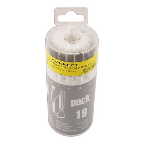 Connect HSS Dial-a-Drill Set 1mm - 10mm 19pc 32996 Tool Connection - Dynamic Drive