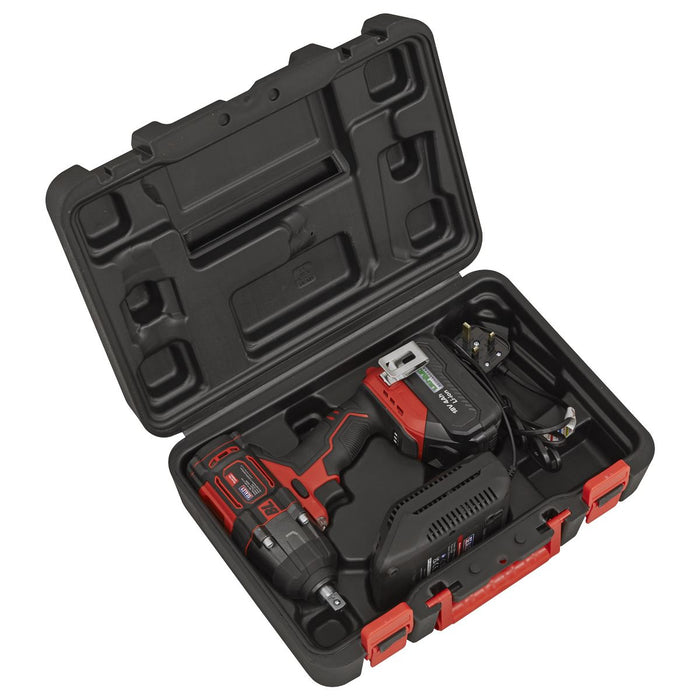 Sealey 1/2"Sq Drive Cordless Brushless Impact Wrench 18V 4Ah CP650LI Sealey - Dynamic Drive