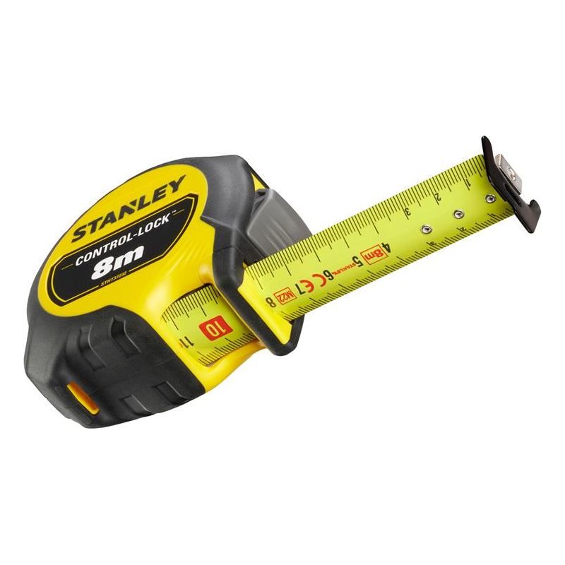 Stanley® Hand Tools CONTROL-LOCK™ Pocket Tape 8m (Width 25mm) (Metric only) STANLEY® Hand Tools - Dynamic Drive