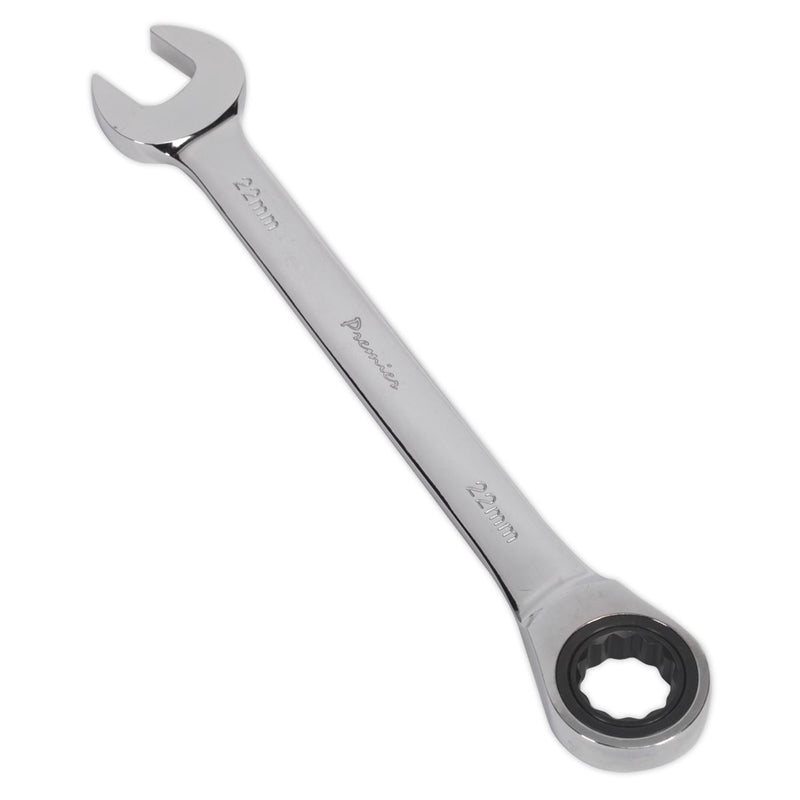 Sealey Ratchet Combination Spanner 22mm RCW22 Sealey - Dynamic Drive