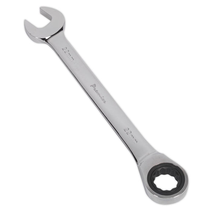 Sealey Ratchet Combination Spanner 22mm RCW22 Sealey - Dynamic Drive