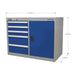Sealey Industrial Cabinet/Workstation 5 Drawer & 1 Shelf Locker API1103B Sealey - Dynamic Drive