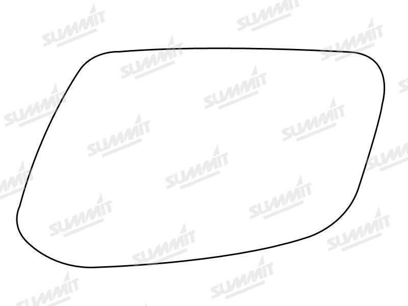 Summit Stick-On Standard Mirror Glass fits Citroen XM 94 on LHS Summit - Dynamic Drive