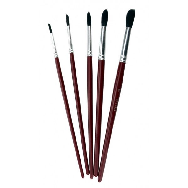 Cottam Brush Touch-Up Paint Brushes - Assorted Sizes - Pack of 5 Cottam Brush  - Dynamic Drive