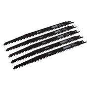 Draper Reciprocating Saw Blades for Wood Cutting, 240mm, 5tpi (Pack of 5) 38803 Draper - Dynamic Drive
