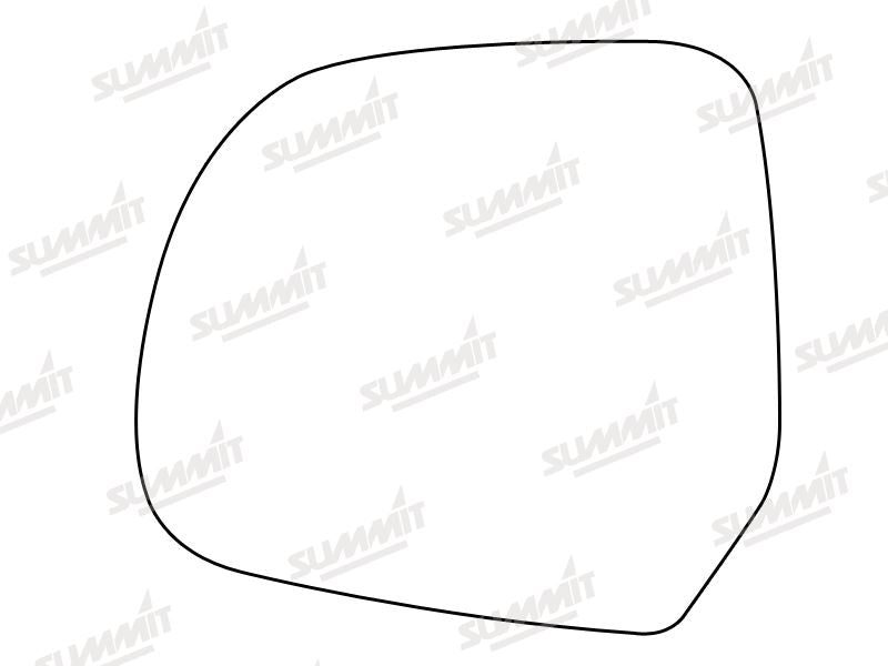 Summit Heated Base Plate With Standard Mirror Glass fits Nissan Micra 12 on LHS Summit - Dynamic Drive