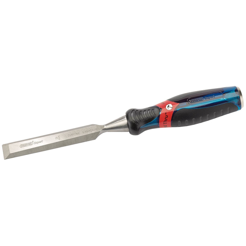 Draper Soft Grip Pound Thru Bevel Edge Wood Chisel, 19 x 140mm 24406 Draper - Dynamic Drive