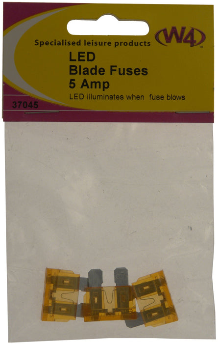 W4 Led Blade Fuse 5A (3) 37045 W4 - Dynamic Drive